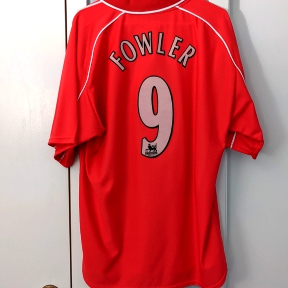 2001/2002 Liverpool home Jersey - Umbro - #9 Robbie Fowler - Size L or XL